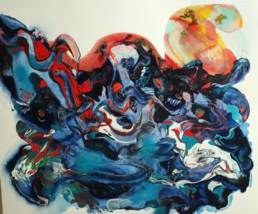 Original Abstract Expressionism Abstract Paintings by Karibou Art