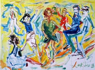 Print of Abstract Expressionism Pop Culture/Celebrity Paintings by Karibou Art
