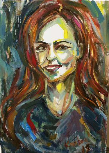 Print of Expressionism Portrait Paintings by Karibou Art