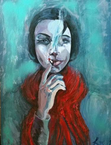 Print of Abstract Expressionism Portrait Paintings by Karibou Art