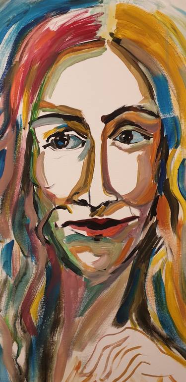 ABSTRACT PORTRAIT ARTIST FEMALE CELINE DION thumb