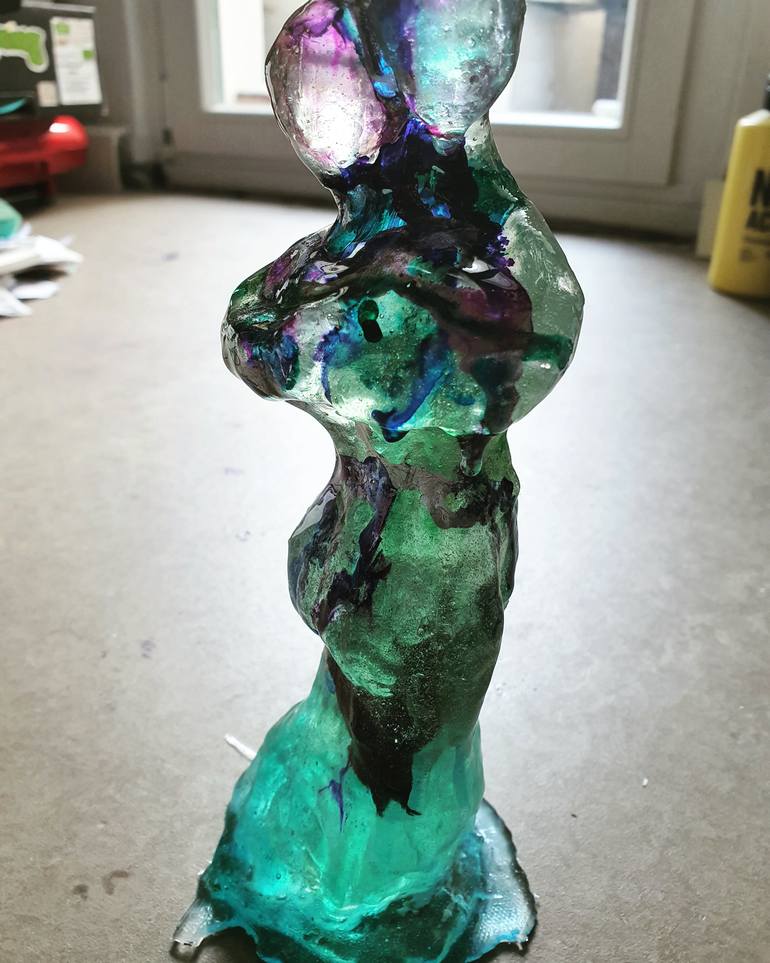 Original Abstract Expressionism Abstract Sculpture by Karibou Art