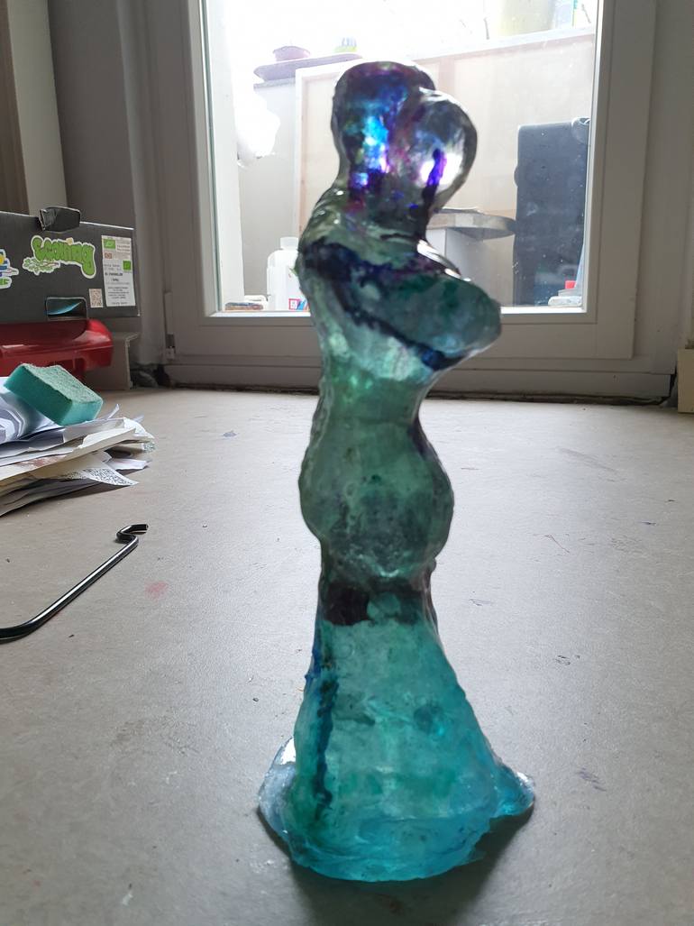 Original Abstract Expressionism Abstract Sculpture by Karibou Art