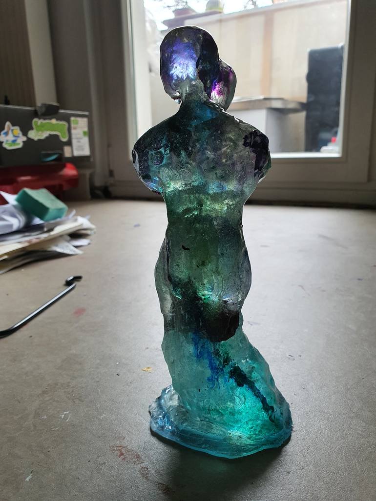 Original Abstract Expressionism Abstract Sculpture by Karibou Art