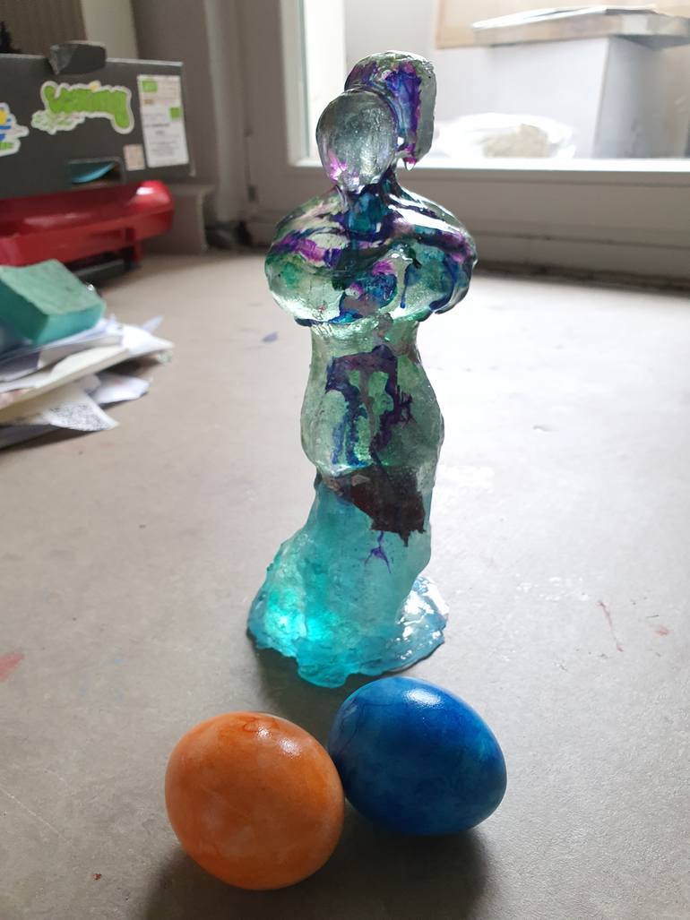 Original Abstract Expressionism Abstract Sculpture by Karibou Art