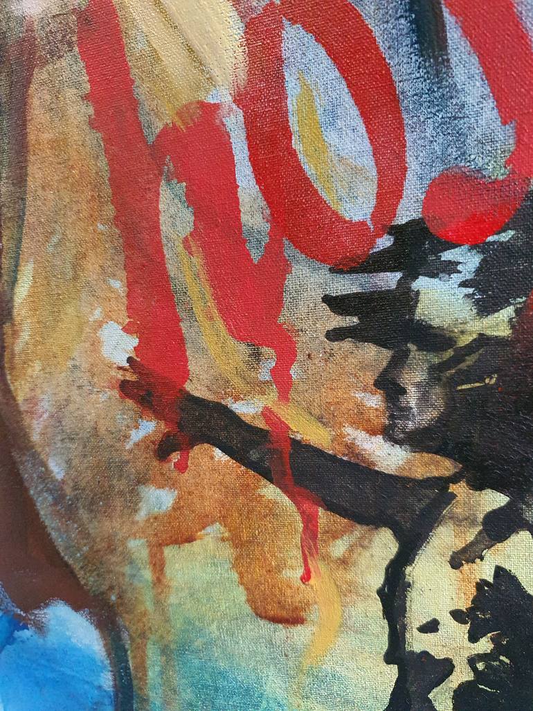 Original Abstract Expressionism Family Painting by Karibou Art