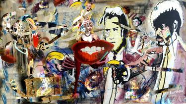 Original Celebrity Mixed Media by Karibou Art