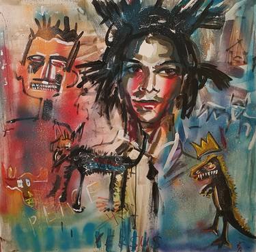 Basquiat and his animals abstract street art thumb