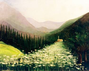 Print of Landscape Paintings by Leonida Beltrame
