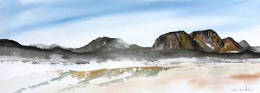 Hermit's Peak - Original Watercolor & Ink Painting thumb