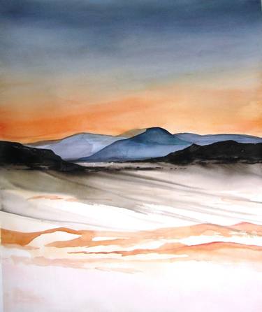 Colors Llano Grande - Original Watercolor nPainting thumb