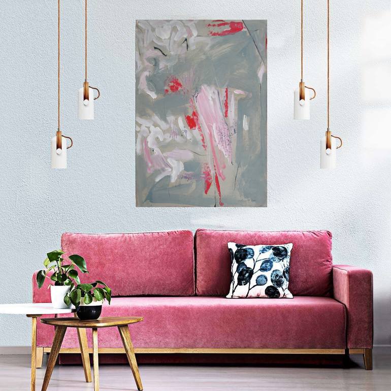 Original Abstract Expressionism Abstract Painting by Dragan Cvetkovic Cvele