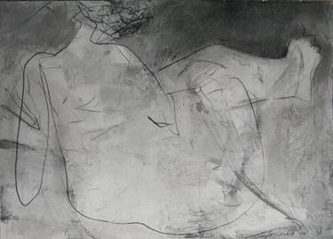 Print of Abstract Expressionism Nude Printmaking by Dragan Cvetkovic Cvele