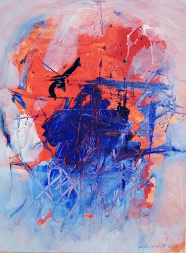 Original Abstract Expressionism Abstract Paintings by Dragan Cvetkovic Cvele