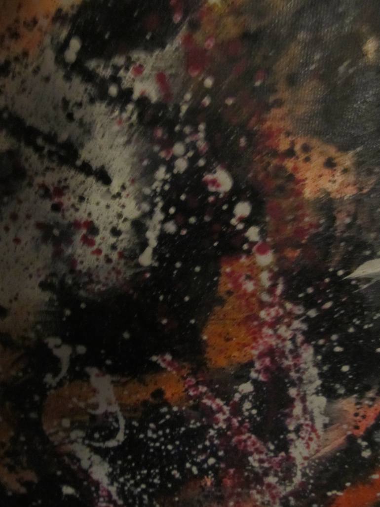Original Dada Abstract Painting by Toni Reavis