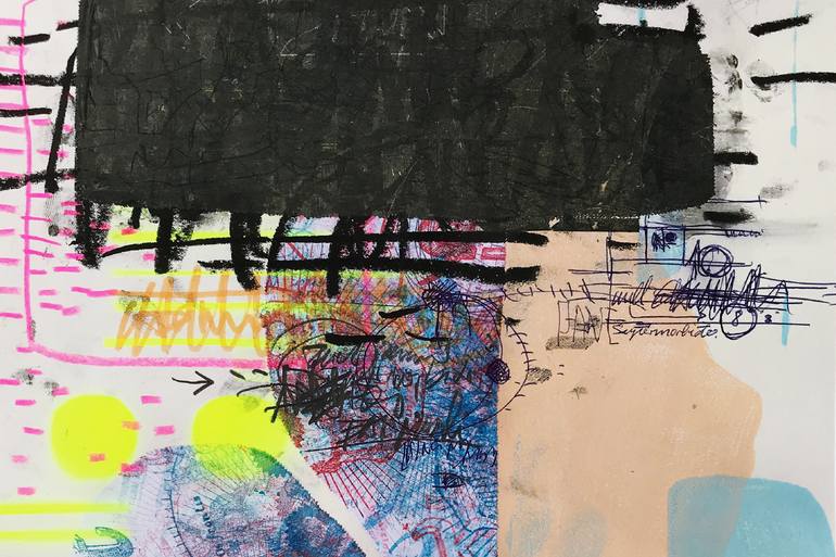 Original Conceptual Abstract Painting by Thomas Atzenbeck