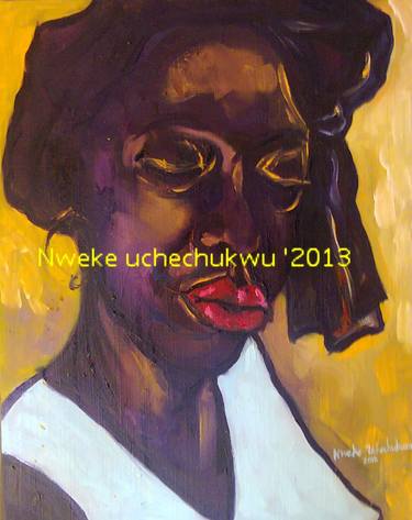 Original Portraiture Portrait Paintings by Uchechukwu Nweke