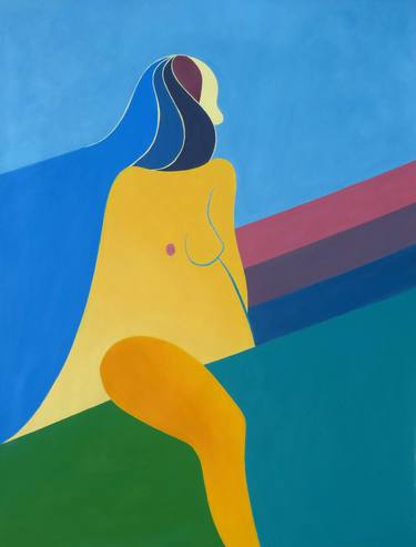 Saatchi Art Artist Oihergi Eleder Estornes Rivera; Painting, “Nude Shape 3” #art