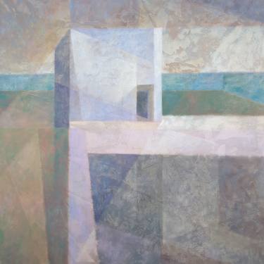 Original Cubism Cities Paintings by Oihergi Eleder Estornes Rivera