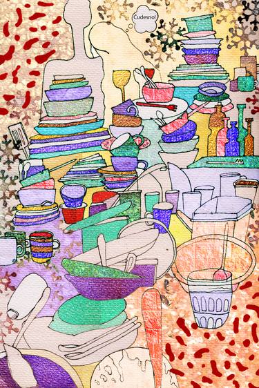 Original Fine Art Love Mixed Media by Maja Skenderovic