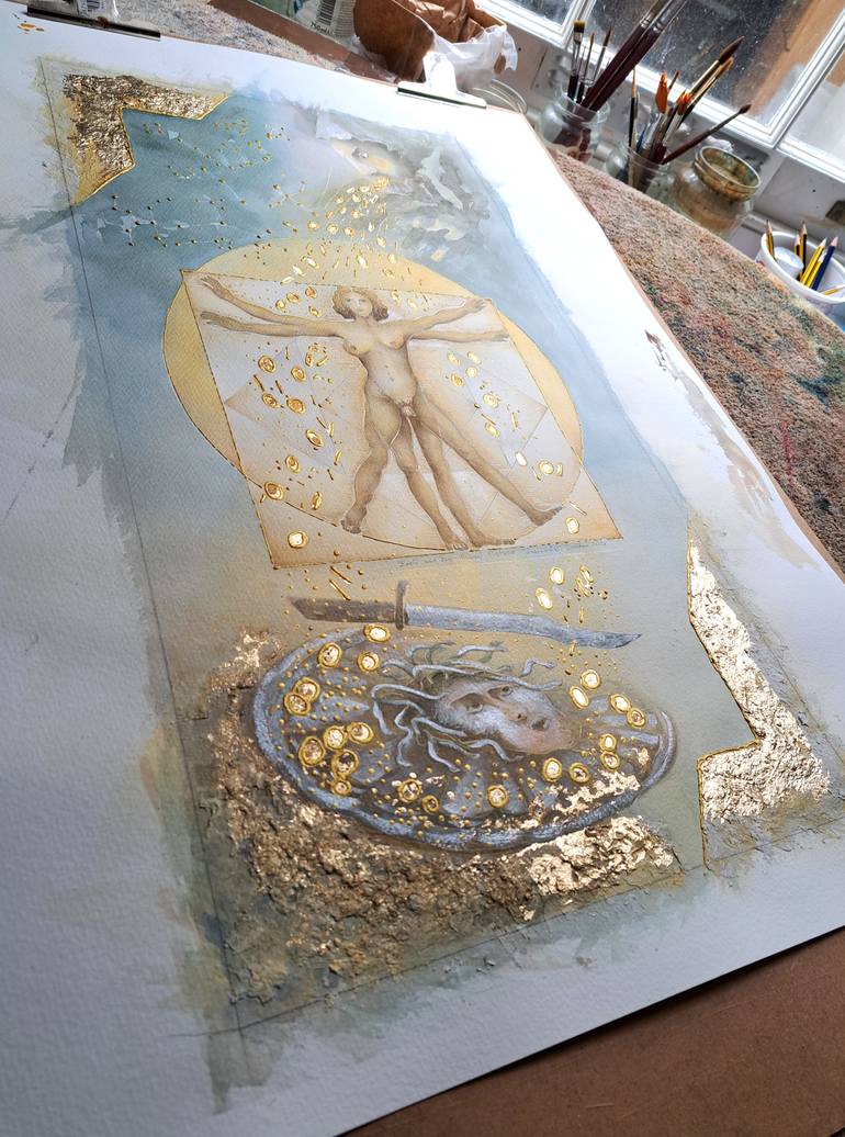 Original Classicism Fantasy Painting by Jurita Art