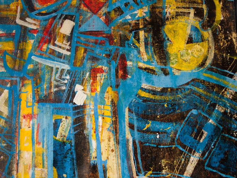 Original Abstract Painting by Oto Macek