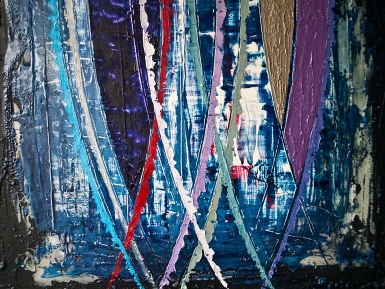 Original Abstract Expressionism Abstract Painting by Oto Macek