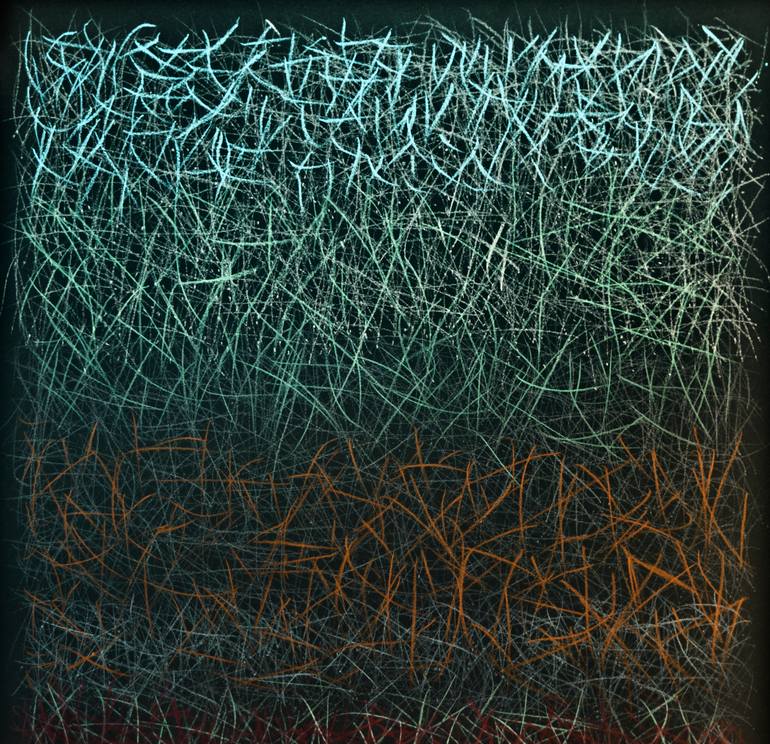 Original Minimalism Abstract Drawing by Oto Macek