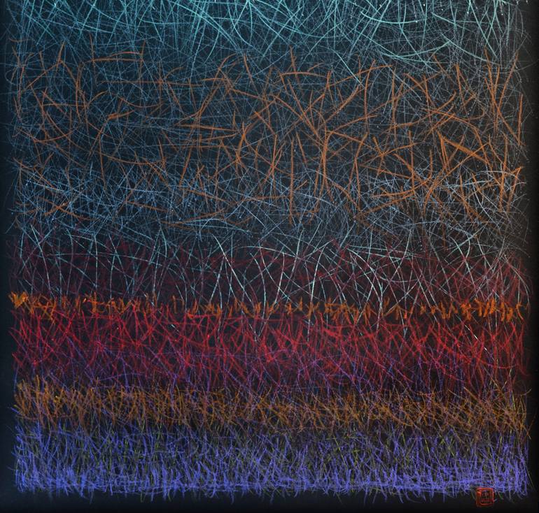 Original Minimalism Abstract Drawing by Oto Macek