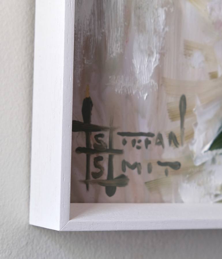 Original Abstract Floral Painting by Stefan Smit
