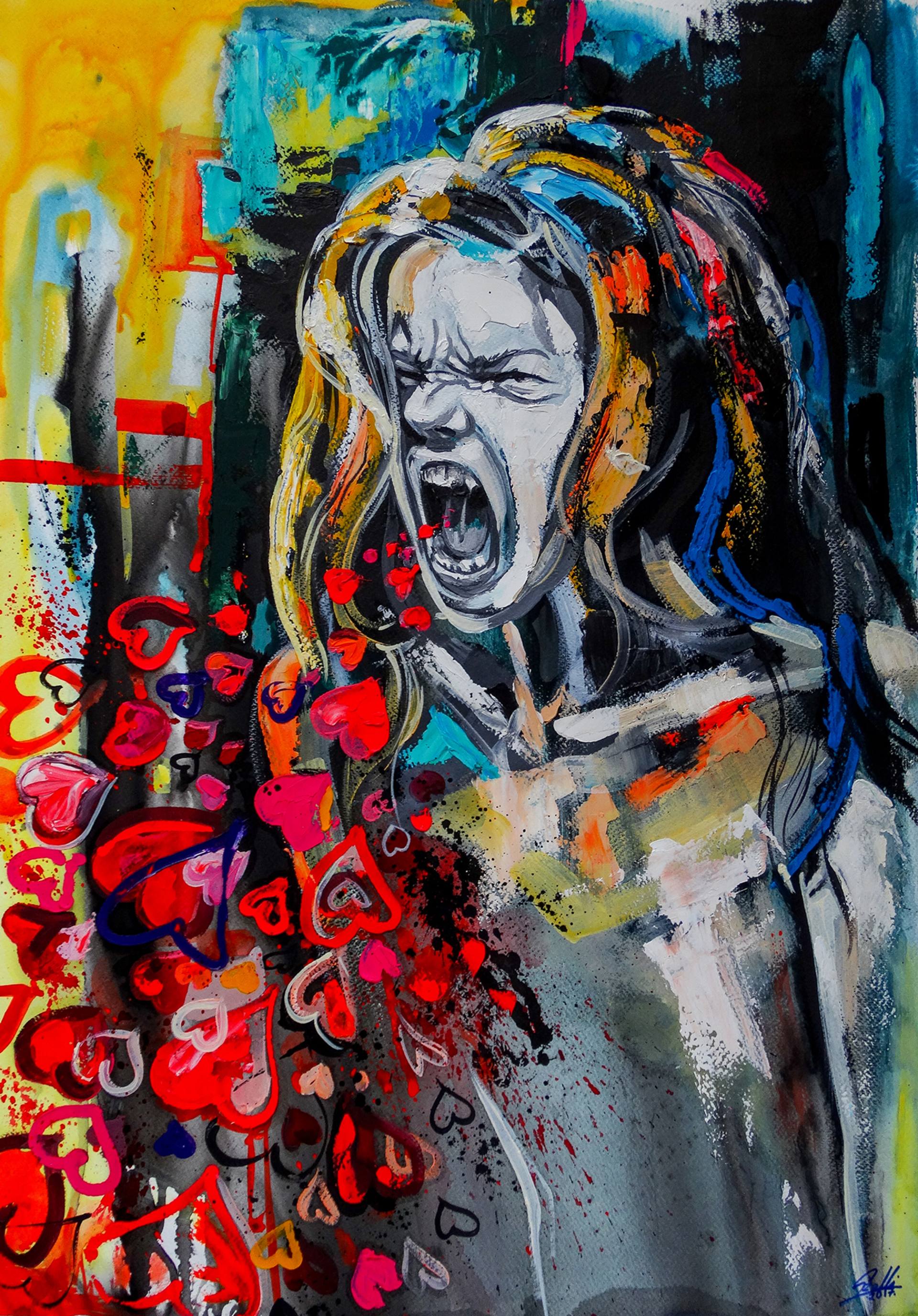 How can I love you in the right way Painting by Vivien Szaniszlo