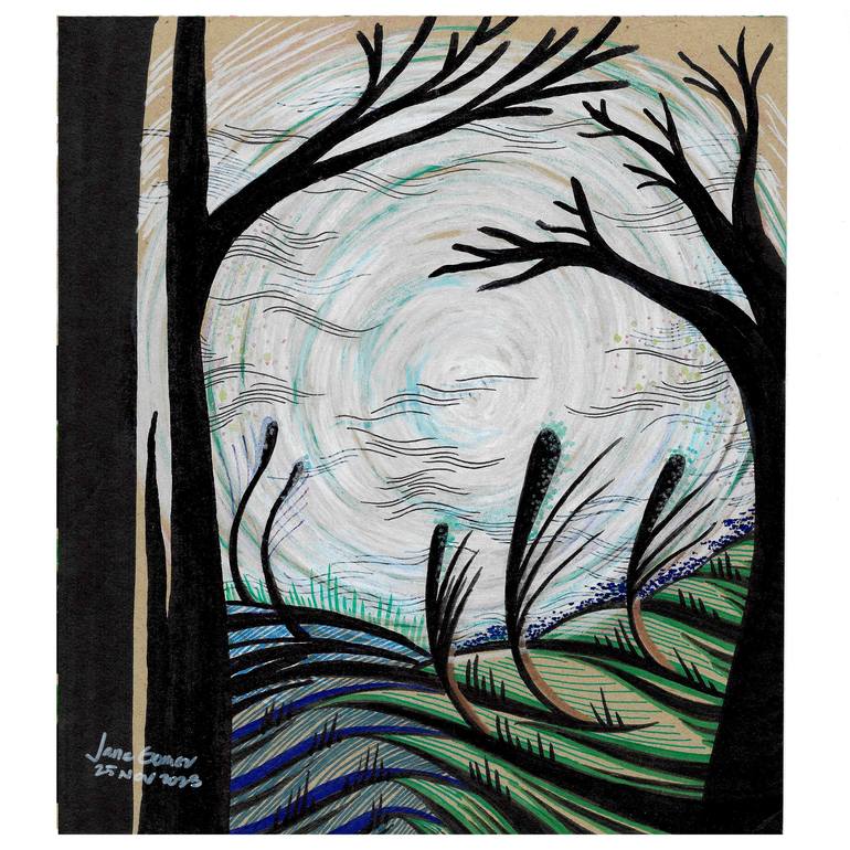 Print of Contemporary Landscape Drawings by Jane Gomez