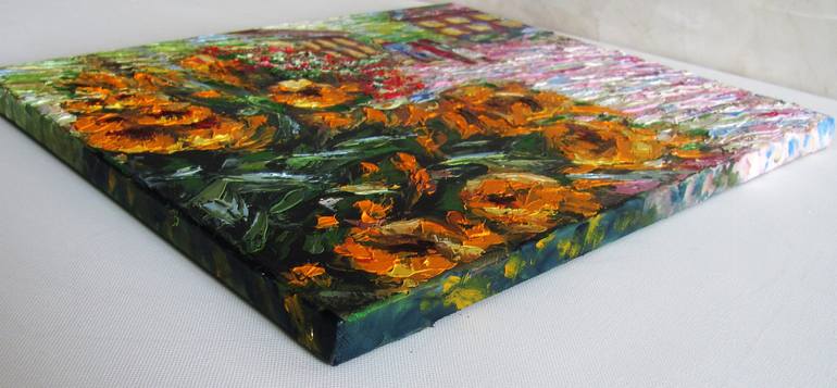 Original Impressionism Floral Painting by Yuriy Kovalenko