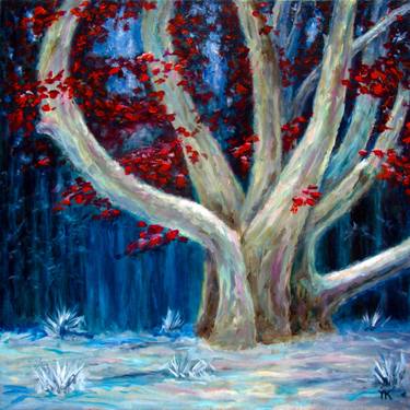 Print of Fine Art Tree Paintings by Yuriy Kovalenko