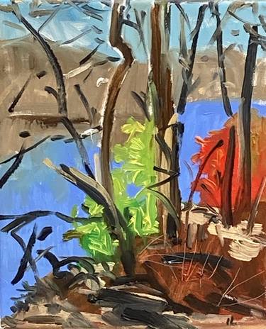 Original Expressionism Landscape Painting by Ilya Lerner