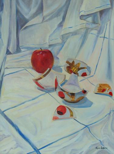 Original Expressionism Still Life Paintings by Ilya Lerner