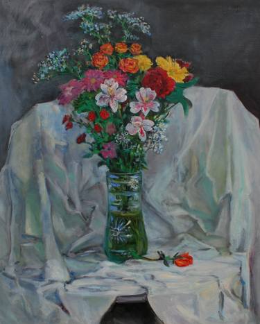 Original Floral Paintings by Ilya Lerner