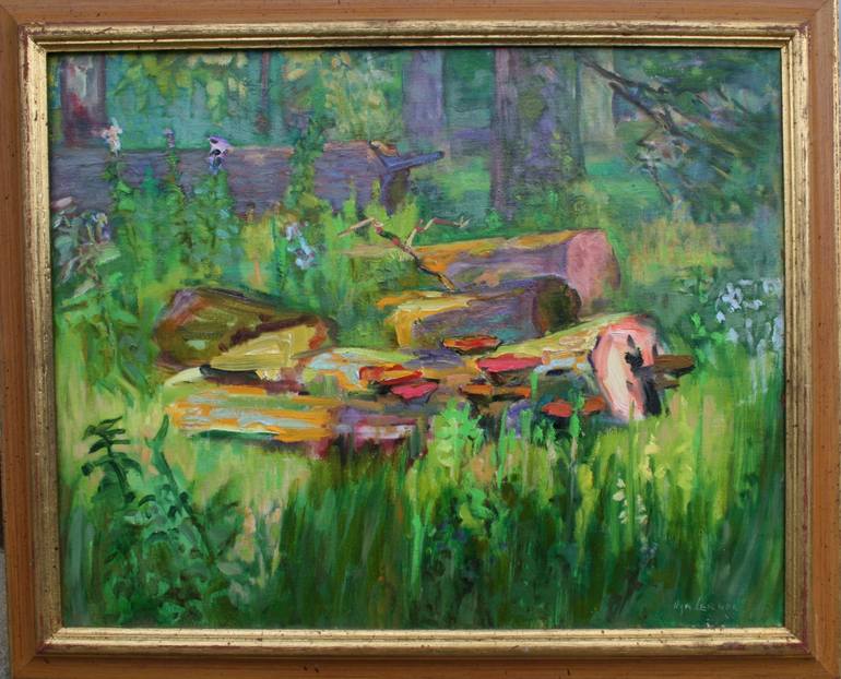 Original Expressionism Landscape Painting by Ilya Lerner
