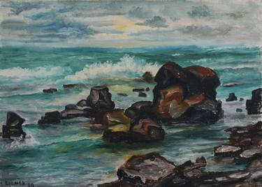 Original Impressionism Seascape Paintings by Ilya Lerner