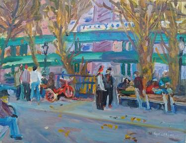 Original Impressionism Cities Paintings by Ilya Lerner