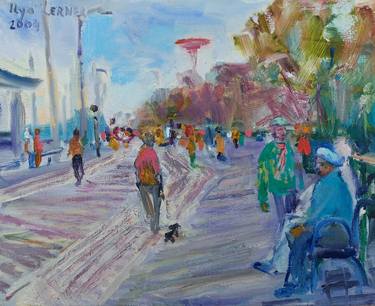 Original Impressionism Cities Paintings by Ilya Lerner