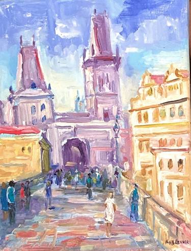 Original Impressionism Cities Paintings by Ilya Lerner