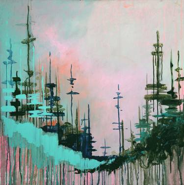 Original Abstract Landscape Paintings by Kim West