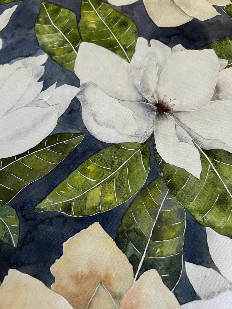 Original Contemporary Botanic Painting by Adriana Samora