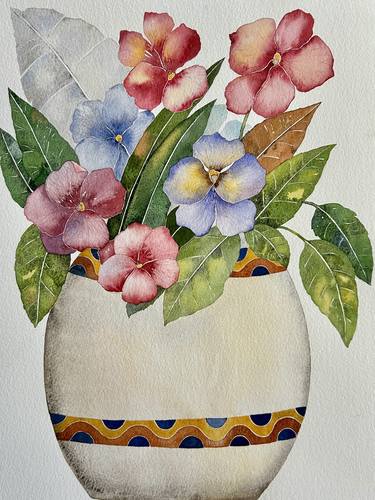 Original Contemporary Botanic Paintings by Adriana Samora