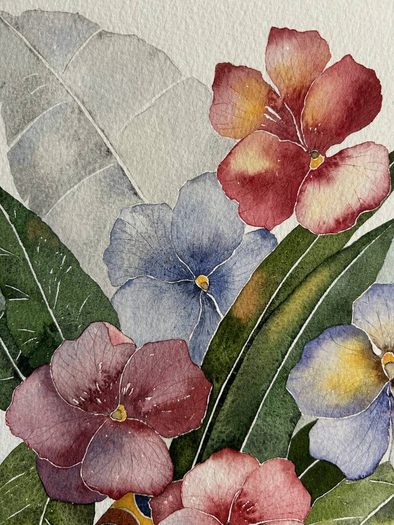 Original Contemporary Botanic Painting by Adriana Samora