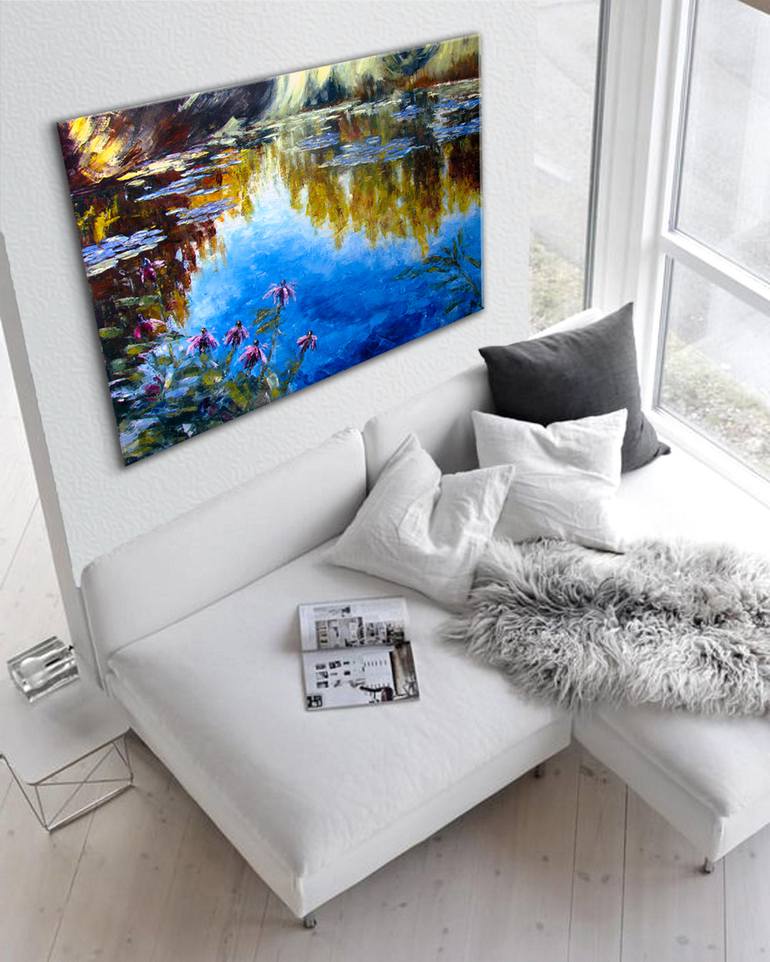 Original Impressionism Landscape Painting by Ludmila Kovalenko