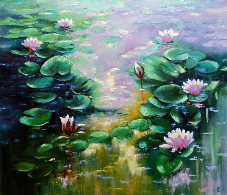 Print of Impressionism Floral Paintings by Ludmila Kovalenko