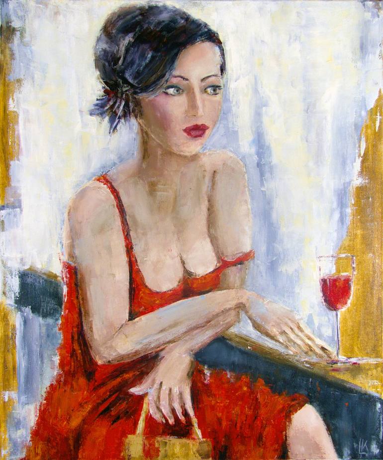 Original Fine Art Women Paintings by Ludmila Kovalenko