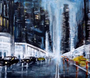 Original Fine Art Cities Paintings by Ludmila Kovalenko